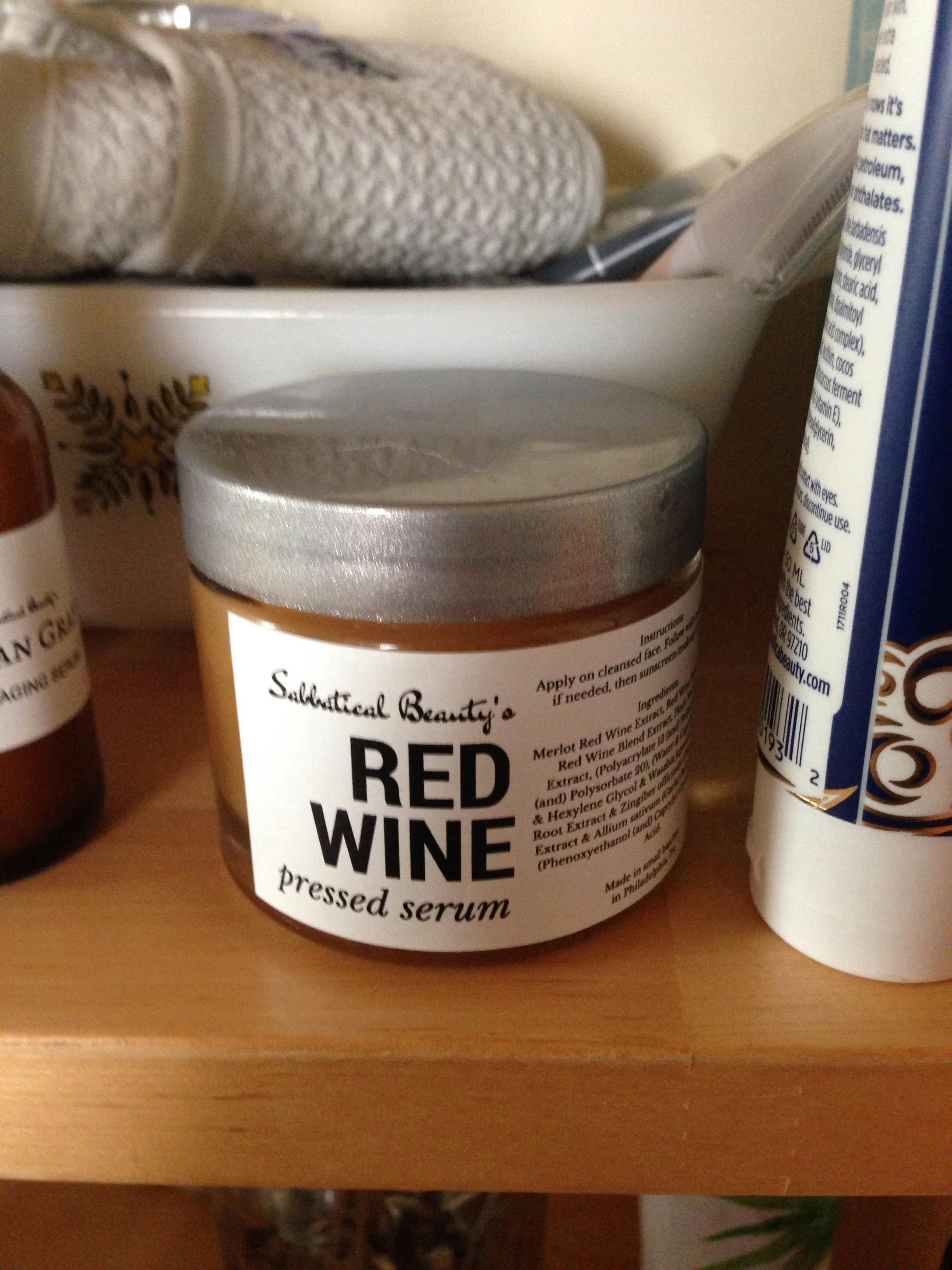 Red Wine for Skin! Red Wine Pressed Serum Sabbatical Beauty